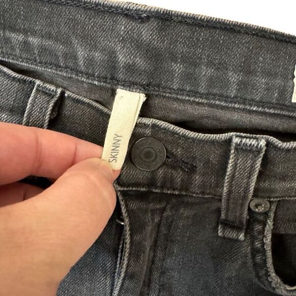 Rag & Bone Black Skinny Jeans Distressed Size 27 - Picture 4 of 6